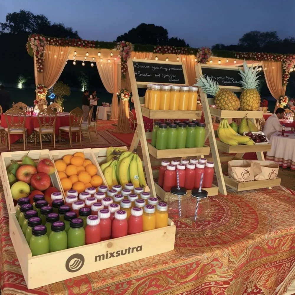 fresh coldpressed juice counter
